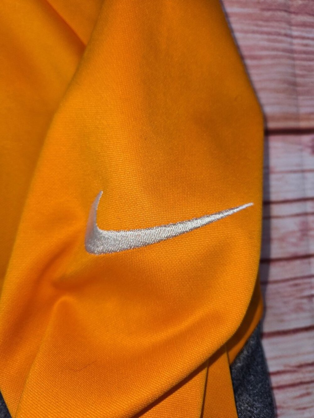 Nike Golf Mens Orange Half-Zip Long Sleeve Pullover XXL - Picture 7 of 8